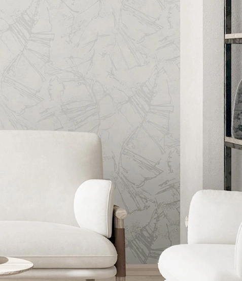 modern tropical metallic wallpaper